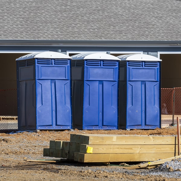 how can i report damages or issues with the porta potties during my rental period in Perrin